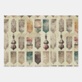 Papier met gedenkkeerde Romance van Parijs Inpakpapier Vel (Voorkant 2)