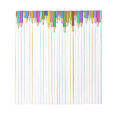 Papier met gekleurd potlood notitieblok (Voorkant)