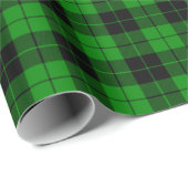 Papier met geplakt patroonzwart en groen ompakken (Rol Hoek)