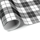 Papier met geplakt patroonzwart en wit ompakken (Rol Hoek)