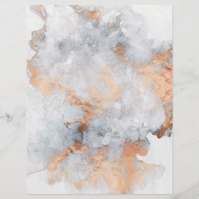 Papier met goudgranaatbruin puin (Voorkant)