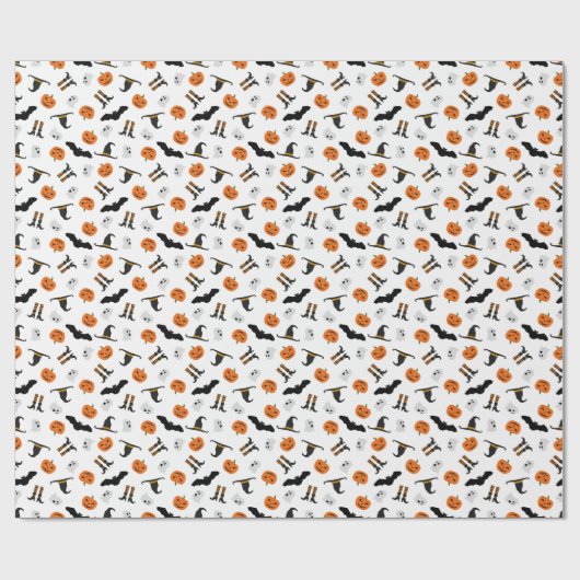 Papier met Halloween Pattern verpakken (Vlak)