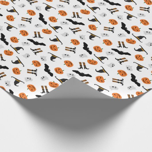 Papier met Halloween Pattern verpakken (Hoek)