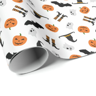 Papier met Halloween Pattern verpakken