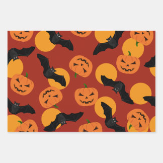Papier met Halloween Pattern verpakken Inpakpapier Vel