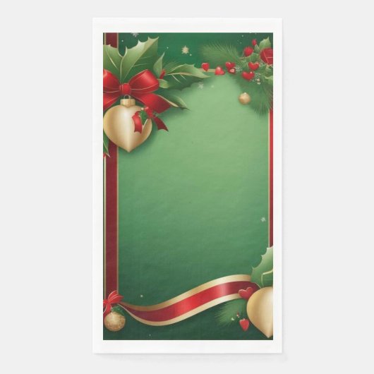 Papier met handschrift "Houx" Servet (Voorkant)