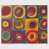 Papier met kandinsky's vierkant en cirkel pakken (Vlak)