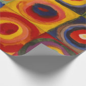 Papier met kandinsky's vierkant en cirkel pakken (Hoek)