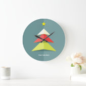 Papier met kerstboomkast grote klok (Huis)