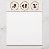 Papier met kerstbriefpapier en kerstbriefpapier (Voorkant)