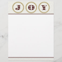 Papier met kerstbriefpapier en kerstbriefpapier