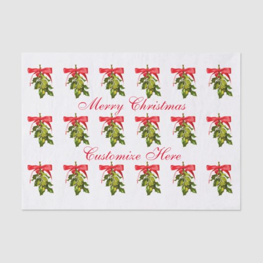 Papier met kerstcadeautje (Voorkant)