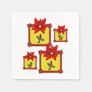 Papier met kerstmis servet