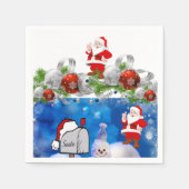 Papier met kerstmis servet (Voorkant)