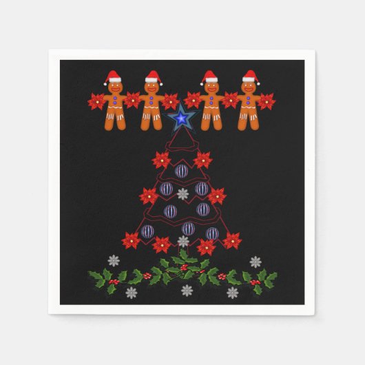 Papier met kerstmis servet (Voorkant)