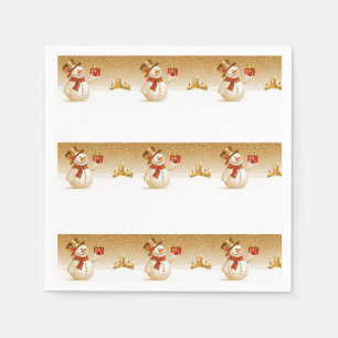 Papier met kerstmis servet