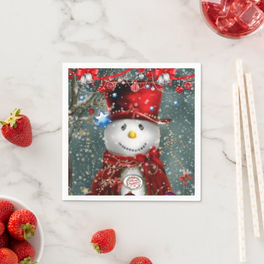 Papier met kerstmis servet (Insitu)