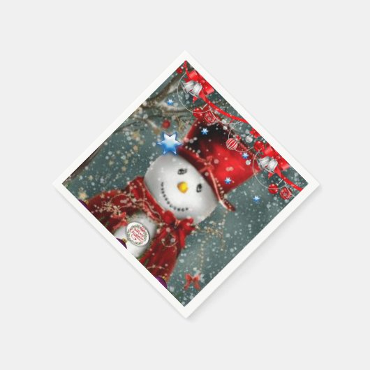 Papier met kerstmis servet (Hoek)