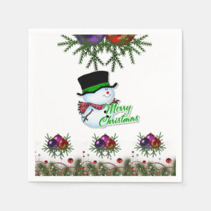 Papier met kerstmis servet