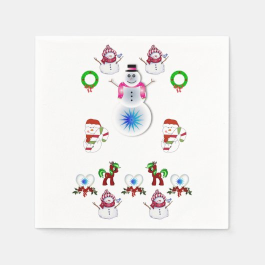 Papier met kerstmis servet (Voorkant)