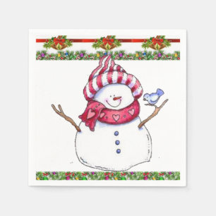 Papier met kerstmis servet