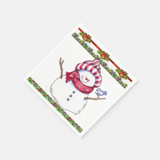 Papier met kerstmis servet (Hoek)