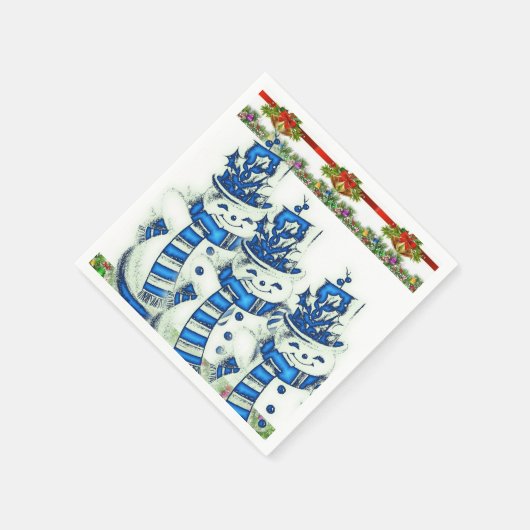 Papier met kerstmis servet (Hoek)