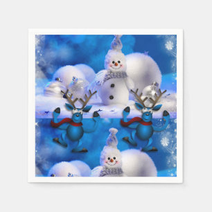 Papier met kerstmis servet