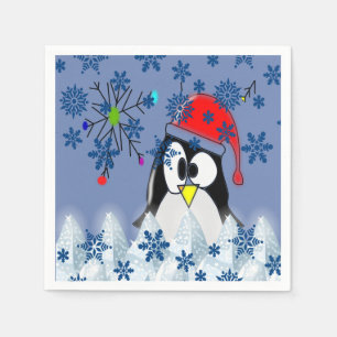 Papier met kerstmis servet