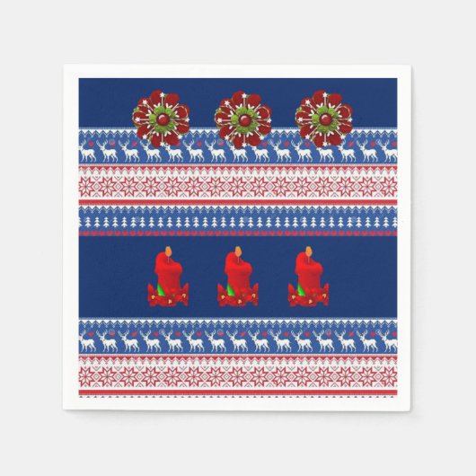 Papier met kerstmis servet (Voorkant)