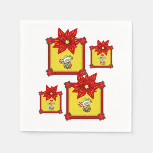 Papier met kerstmis servet