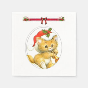 Papier met kerstmis servet