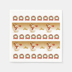 Papier met kerstmis servet