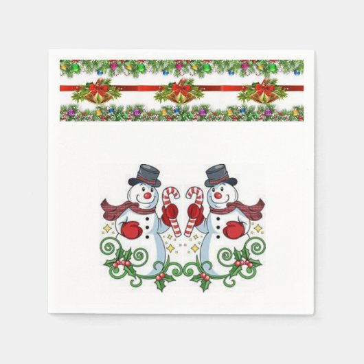 Papier met kerstmis servet (Voorkant)