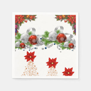 Papier met kerstmis servet