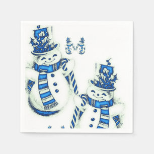 Papier met kerstmis servet