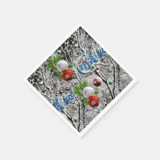 Papier met kerstmis servet (Hoek)