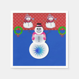 Papier met kerstmis servet