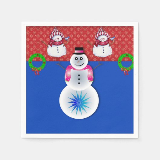 Papier met kerstmis servet (Voorkant)