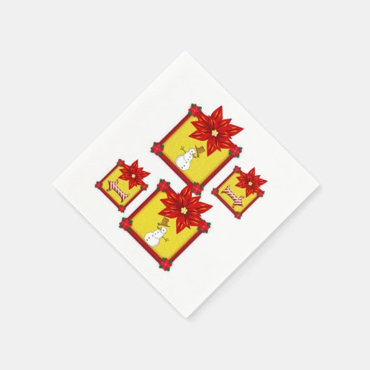 Papier met kerstmis servet (Hoek)