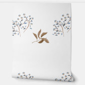 Papier met kleurenpatroon, blauw-bruin behang (Afrollen)