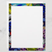 Papier met kleurrijke, samengevoegde rand (Voorkant / Achterkant)