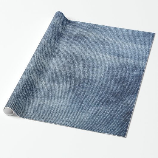Papier met natuurlijke blauwe spijkerbroek, denim (Uitgerold)