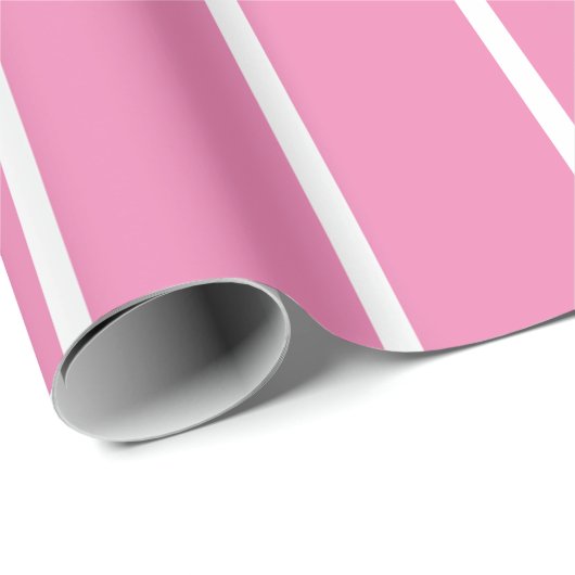 Papier met onmiddellijke verpakking - Roze met wit (Rol Hoek)