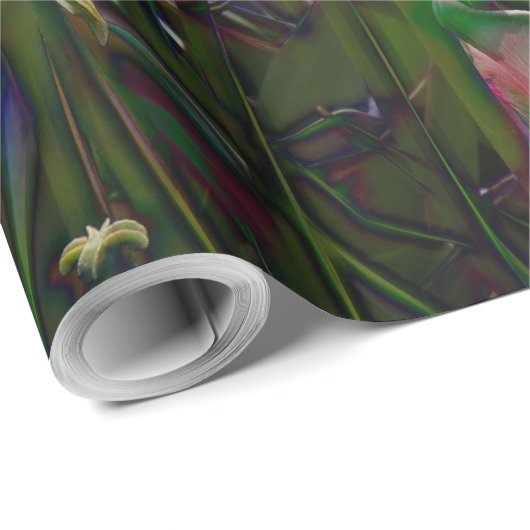 Papier met open, warmroze tulpen oppakken (Rol Hoek)