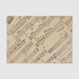 Papier met  pagina's voor oude muziek