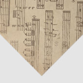 Papier met pagina's voor oude muziek (Detail)