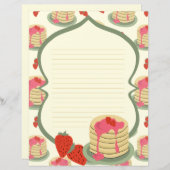 Papier met pannenkoeken (Voorkant / Achterkant)