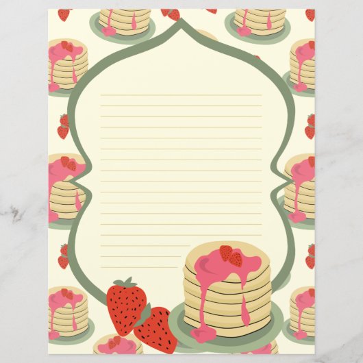 Papier met pannenkoeken (Voorkant)