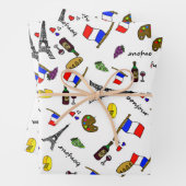 Papier met Paris patroon Inpakpapier Vel (In situ)